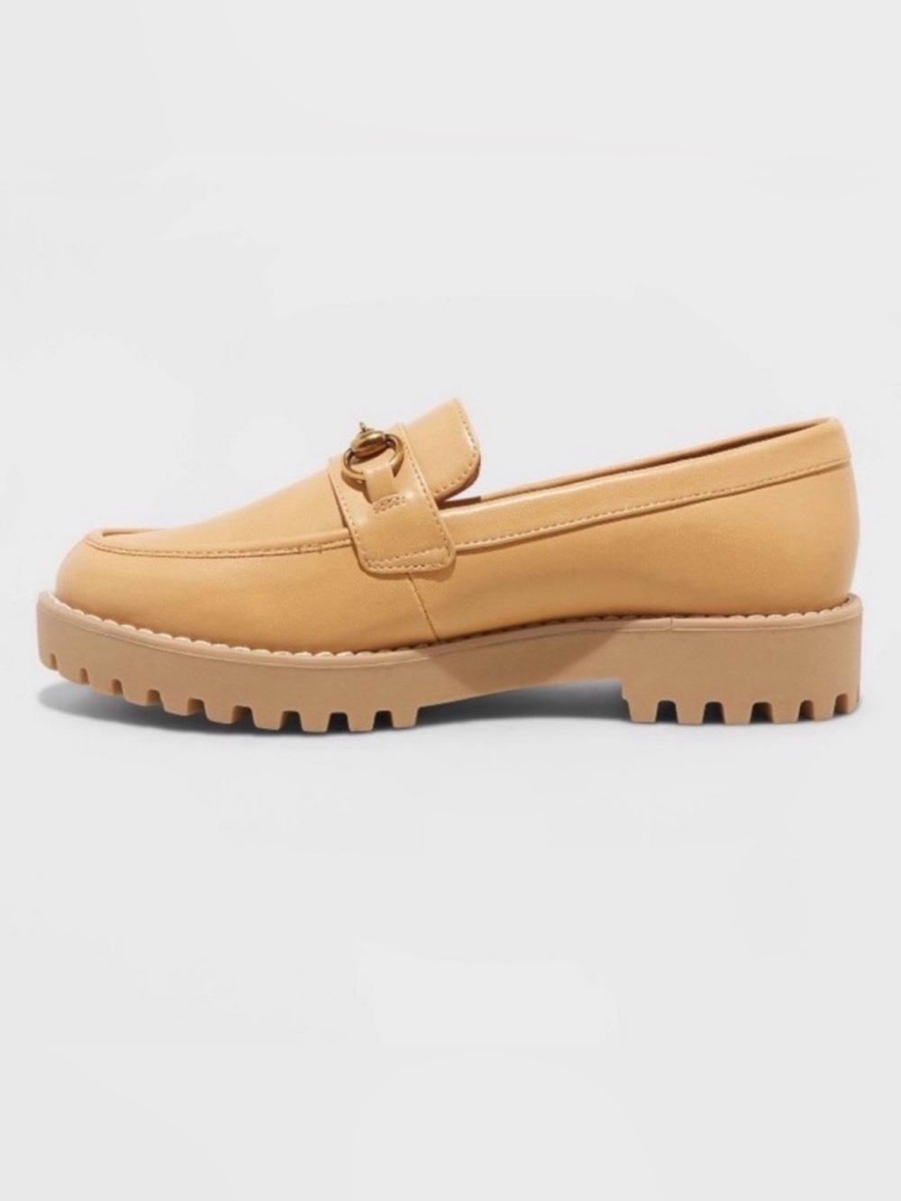 A New Day Women's Tan Lug Sole Loafer - Camel color